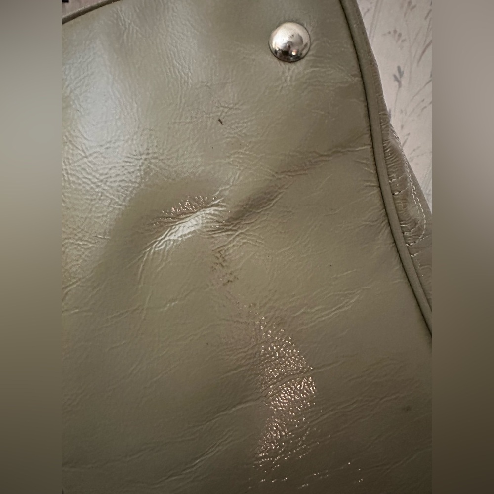 Coach Olive Green Patent Leather Tote - Picture 11 of 16